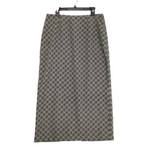 Geoffrey Beene Sport Women's 14 Maxi Pencil Skirt, Geometric Floral Print Career